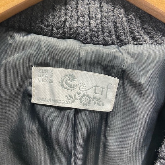 Zara Wool Blend Toggle Closure Cardigan Coat Sz S - Picture 9 of 12